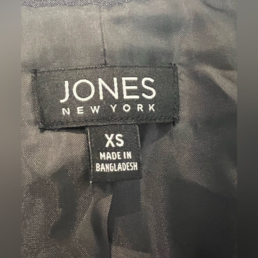 JONES NEW YORK WOMENS Blazer jacket Gray size XS - Picture 8 of 10